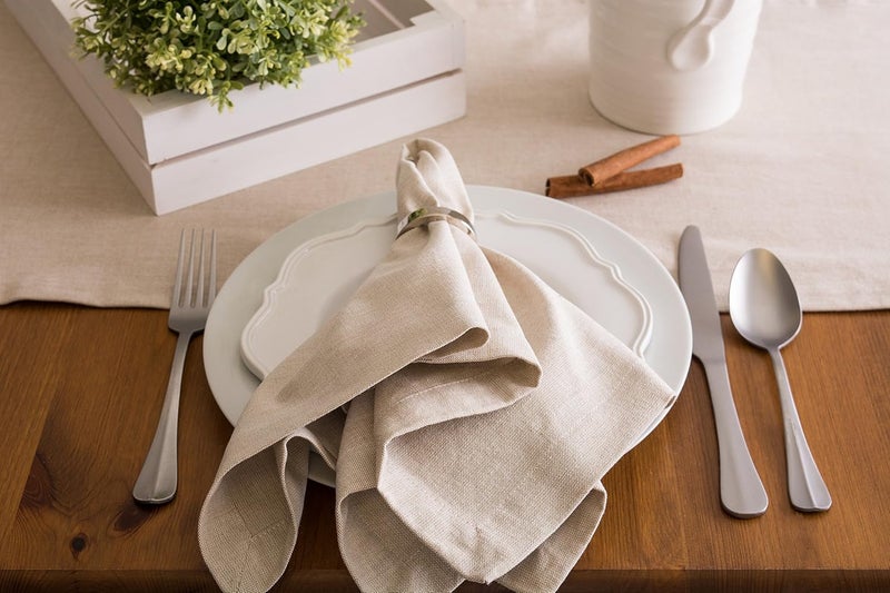 DII CAMZ38726 Natural Solid Chambray, Table Runner 14x108, Chambray Natural - Image 4