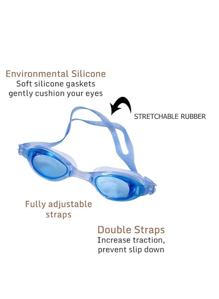 MUMS PLANET High-quality swimming goggles with clear lenses - anti-fog and water-resistant - suitable for boys and girls - ideal for training and water recreation_ Swimming goggles- swimming equipment- swimming accessories- swimming supplies - water games - Image 3