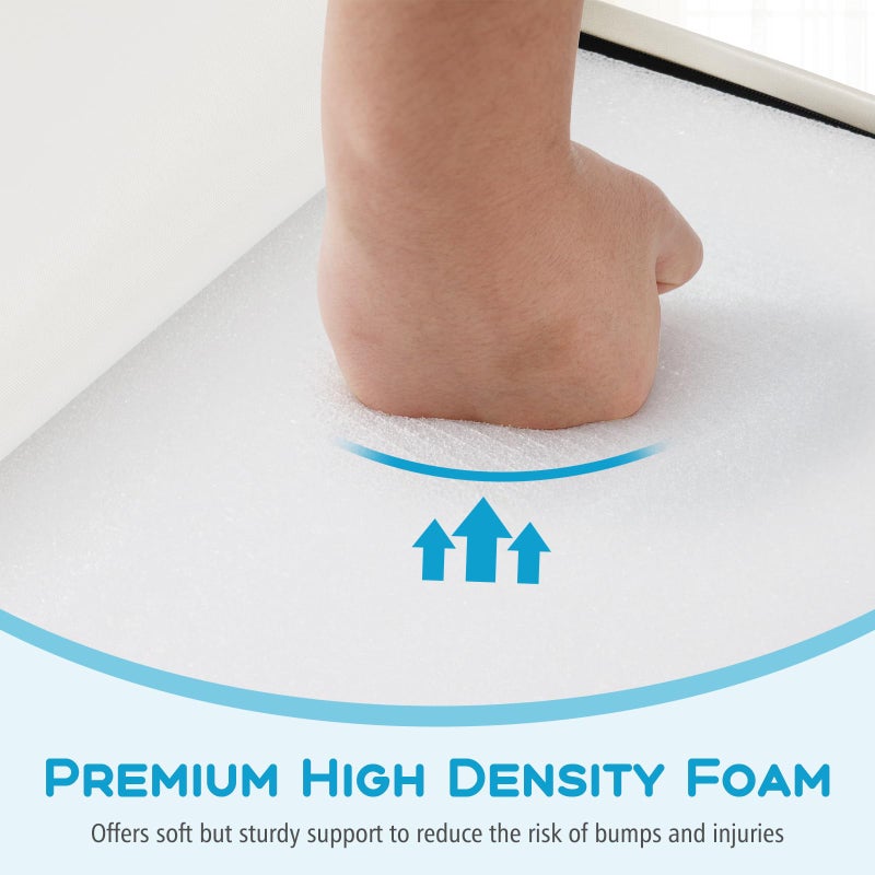 Olakids Climbing Toys for Toddlers, 6 Pieces Baby Foam Blocks Soft Play Set with PU Leather, Indoor Kids Climb and Crawl Sliding Activity Structure Gym Playground Climber (Azure) - Image 5