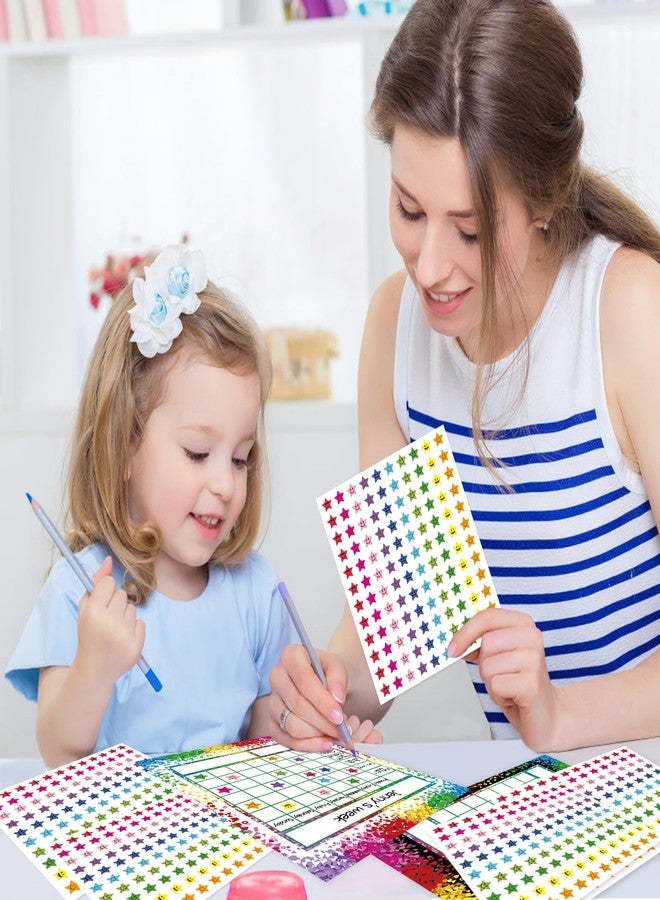 Leezead 72 Pack Reward Chart for Boys Girls, Classroom Incentive Chart Behavior Reward Chart with 2400 Star Stickers Chore Chart Reward Sticker Chart for Students Classroom Teaching or Family Using - Image 5