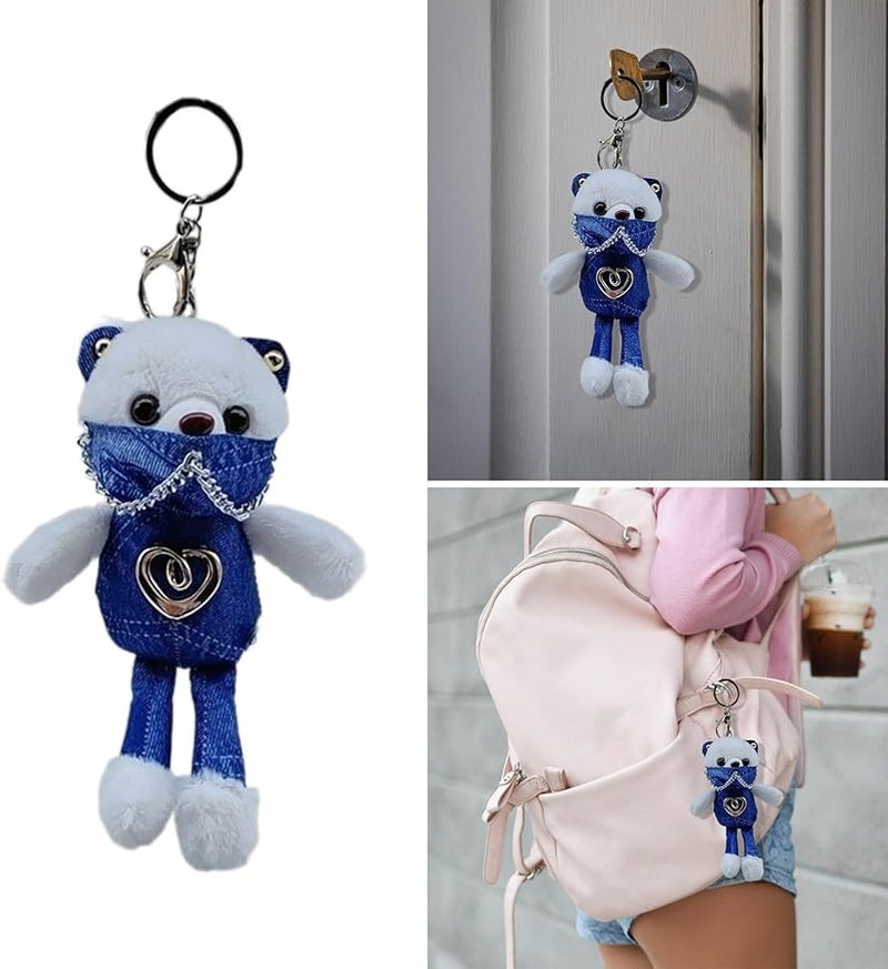 قلادة الدب البني سلسلة مفاتيح لعبة دبدوب ناعمة لزينة الحقيبة أو الهاتف - Image 1
