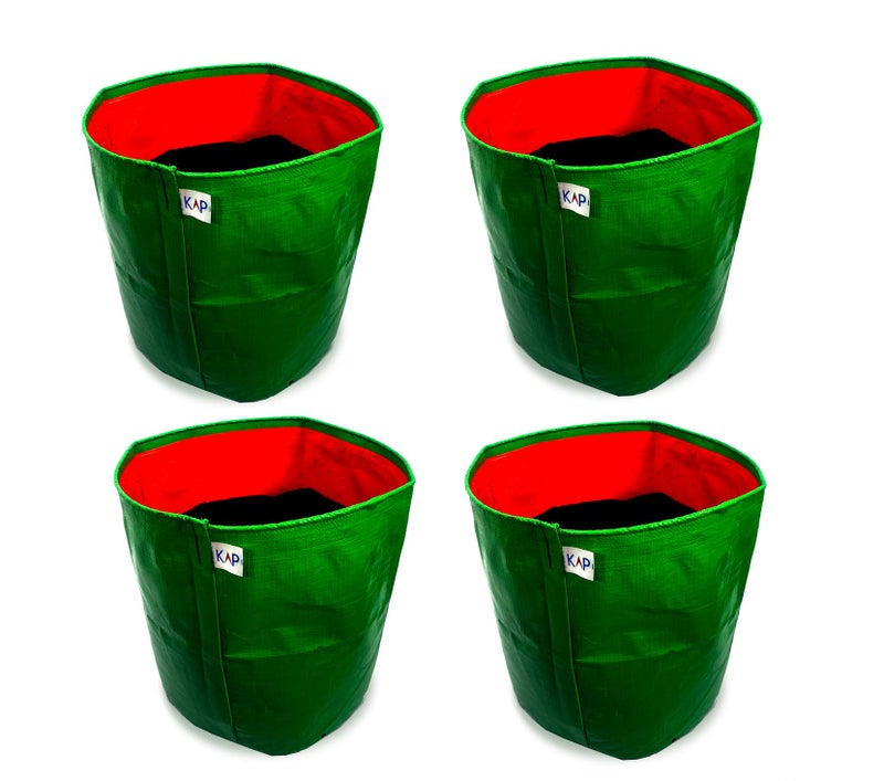 KAP HDPE and UV Treated Grow Bags Balcony Gardening and Terrace Gardening, Size (15" X 15" Inches) Pack of 4 - Image 5