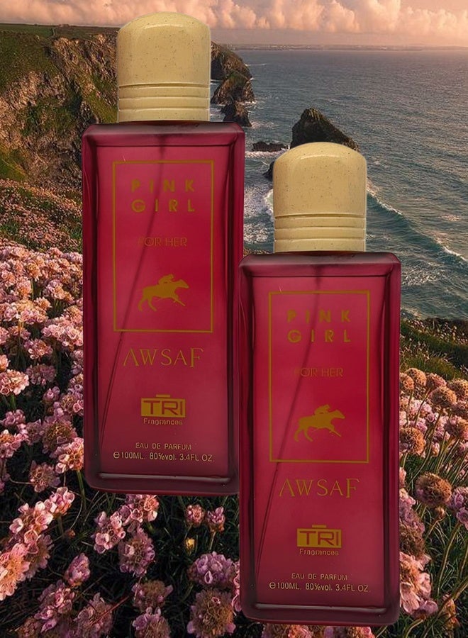 تي أر آي 2 قطع عطر أوصاف بينك جيرل للنساء 100 مل - Image 1