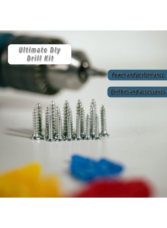 بوناي مثقاب كهربائي شديد التحمل 13 مم مع ملحقات، قدرة 750-1500 واط، سرعة متغيرة 4800 دورة في الدقيقة، مناسب للتركيبات المنزلية وحفر الجدران، 220 فولت، BN-HK113 - Image 5