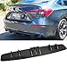 DREAMOTOR 33 Car Rear Bumper Lip Universal Rear Diffuser Shark Fin Style Bumper Wing Spoiler Splitter Spoiler Compatible with Honda Civic Accord Volkswagen VW Jetta Audi A3 Ford Explorer Chrysler - Image 2