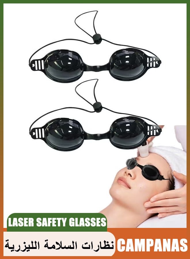 CAMPANAS 2 PCS  Laser Safety Glasses for Red Light Therapy, Anti-Fog Dust-Proof Scratch-Proof Splash-Proof, Beauty Patient Protective Eye Goggle for Ipl, Laser, LED, UV Lamp Treatment - Image 1