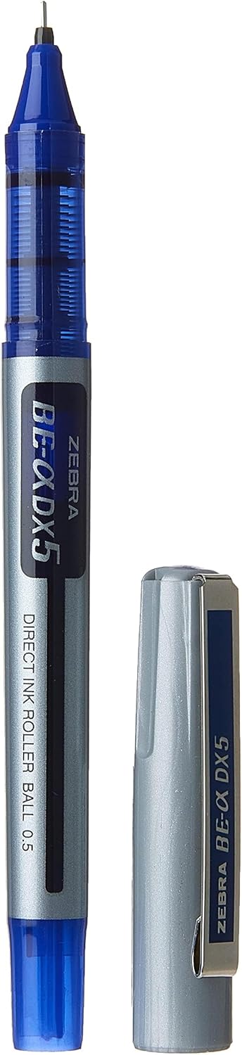 Zebra Pen قلم زيبرا DX5 رولربول بنقطة إبرة 0.5 مم - أزرق - Image 3