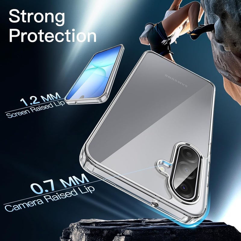 Realcase غطاء خلفي سيليكون لجهاز سامسونج جالاكسي A17 / F17 / M17 5G، مقاوم للخدوش، شفاف كريستالي، واقي للصدمات، غطاء خلفي لجهاز سامسونج جالاكسي A17 / F17 / M17 5G - Image 5