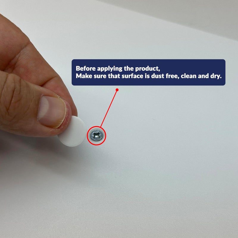 UNMAR Maple Self-Adhesive Screw Hole Stickers - 24 Pcs. 0.79 Inch / 20 Mm Peel Stick Dust Proof Tape, Water Resistance Pvc Caps For Wood Cabinets, Furniture, Drawer, Wardrobe, Kitchen, Table - Image 3