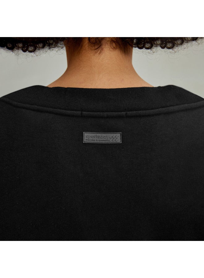 HLA سويت شيرت نسائي غير رسمي بلون موحد مع مرونة خفيفة لربيع وخريف الرياضة - Image 5