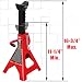 BIG RED T43002A Torin Steel Jack Stands Double Locking 3 Ton 6000 lb Capacity Red 1 Pair - Image 3