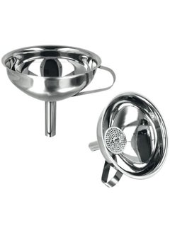 Metaltex Stainless Steel Funnel with Removable Sieve Insert 13 cm kitchen oil Funnel For Kitchen Use Filling Bottles oils liguid items  - Image 3