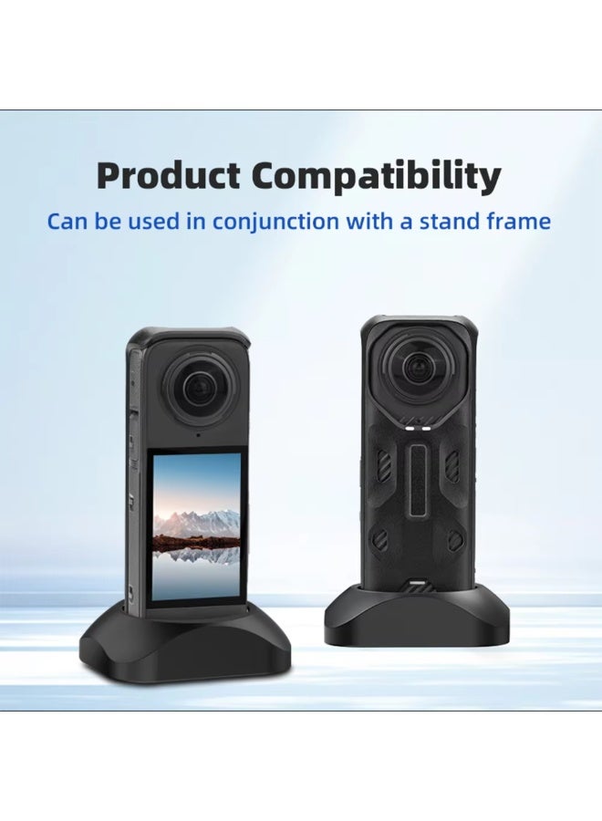 1pcs Silicone Non-Slip Desktop Mount for Insta360 X5 Camera Support Base Desktop Stable Bracket Photography Accessories  - Image 2