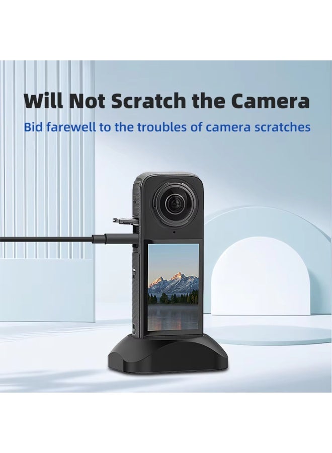 1pcs Silicone Non-Slip Desktop Mount for Insta360 X5 Camera Support Base Desktop Stable Bracket Photography Accessories  - Image 3