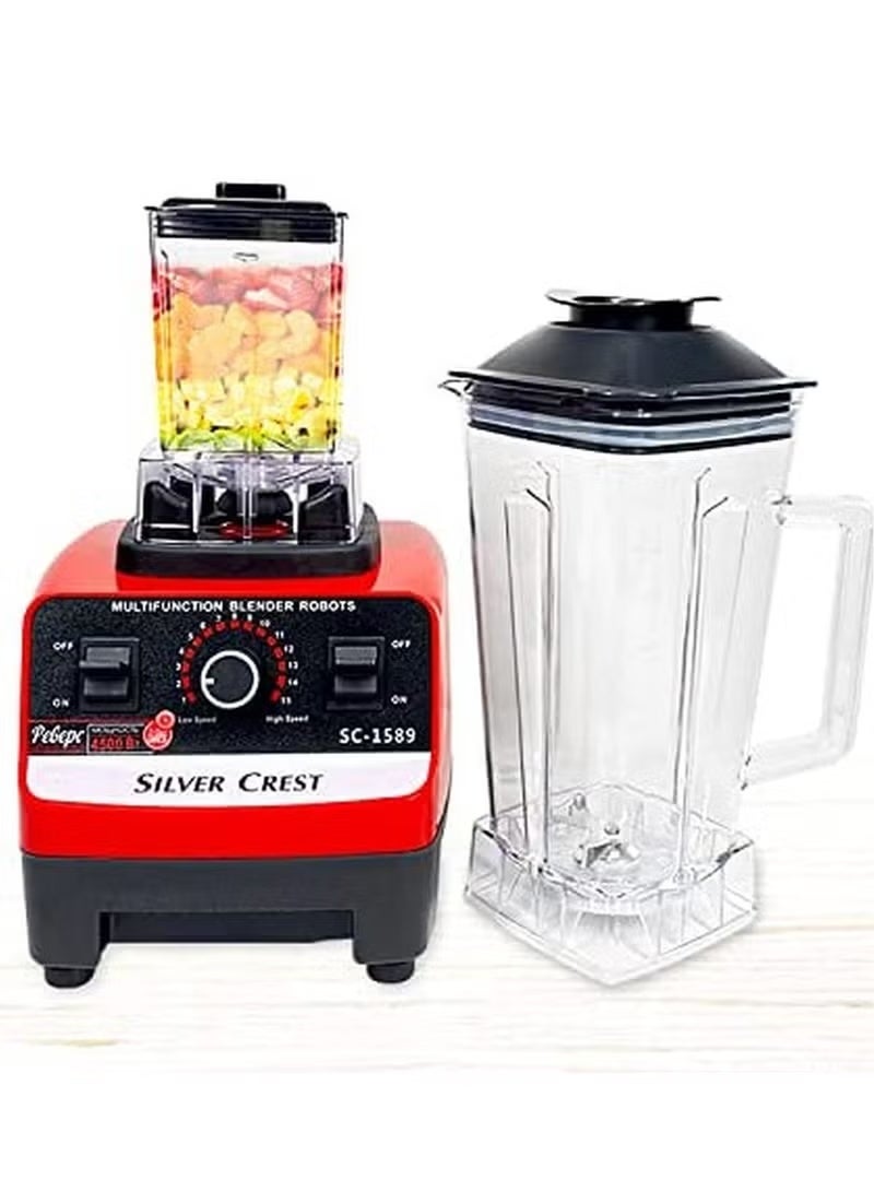 SILVER CREST Heavy Duty Commercial Grade Blender with 2 jars - Image 3