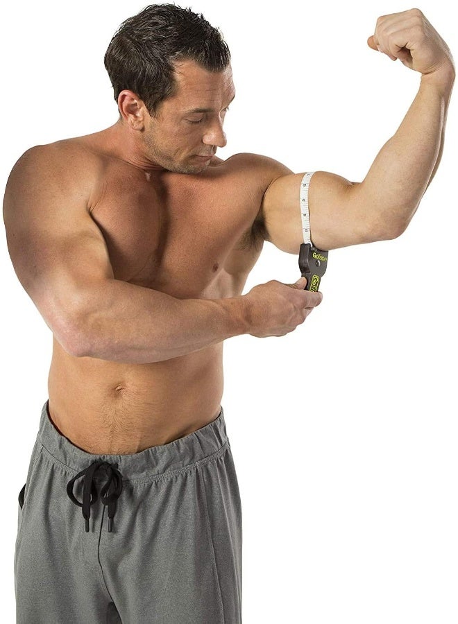 GoFit GoTape Fitness Measuring Tape - Tool, Black - Image 4