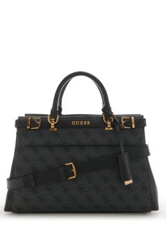 GUESS Sestri 4G logo Satchel Bagb Black  - Image 1