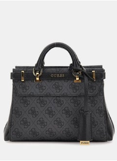 GUESS Sestri 4G logo Satchel Bagb Black  - Image 2