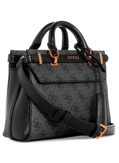GUESS Sestri 4G logo Satchel Bagb Black  - Image 3