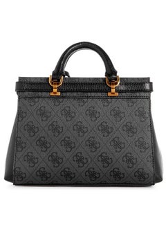 GUESS Sestri 4G logo Satchel Bagb Black  - Image 4