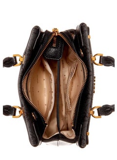 GUESS Sestri 4G logo Satchel Bagb Black  - Image 5