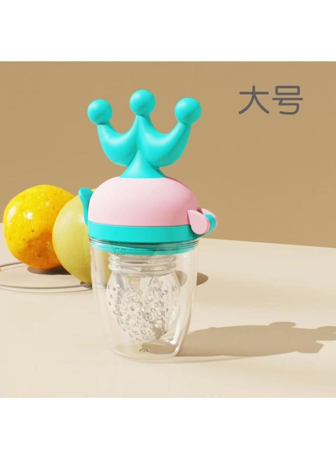 Crown Bite Teether Baby Bite Fruit And Vegetable Happy Baby Eat Fruit Food Supplement Device Bite Bag Feeding Tableware