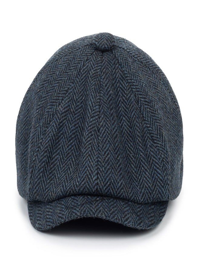XuoAz Kids Boys Wool Newsboy Cap - Vintage Tweed Flat Beret Cabbie Hat for Toddler Boys Girls Pageboy(for 4 to 9 Years) - Image 2