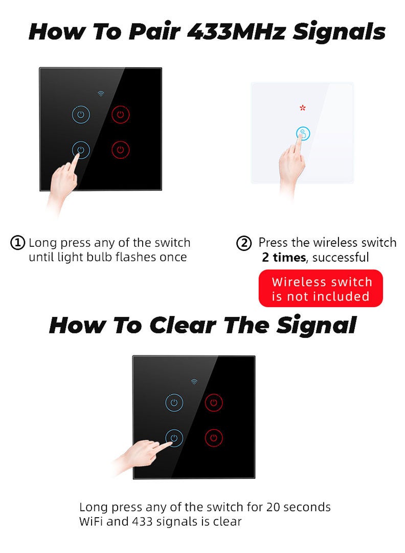 Smart home dual switch WIFI + RF433  - Image 3