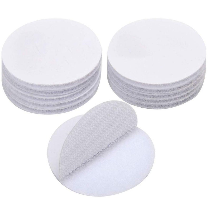 DIY Crafts 13mm Round Shape, Pack Of 50 Pcs, Upgrade Round Hook Loop Self Adhesive Tape Mounting Sticky Double-Side Mounting Fasten Tape Interlocking Tape (13mm Round Shape, Pack Of 50 Pcs) - Image 2