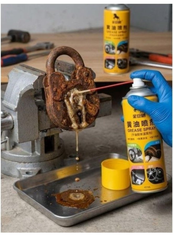 455ml Multi-Purpose Rust Remover & Lubricant Spray – Penetrating Mechanical Lubricant for Metal Parts, Hinges, Gears & Chains, Helps Loosen Rusted Components, Reduce Squeaking & Friction, Moisture, Rust & Corrosion Protection for Bicycles, Motorcycles, Cars, Doors, Tools & Equipment - Image 4