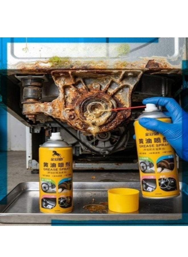 455ml Multi-Purpose Rust Remover & Lubricant Spray – Penetrating Mechanical Lubricant for Metal Parts, Hinges, Gears & Chains, Helps Loosen Rusted Components, Reduce Squeaking & Friction, Moisture, Rust & Corrosion Protection for Bicycles, Motorcycles, Cars, Doors, Tools & Equipment - Image 3