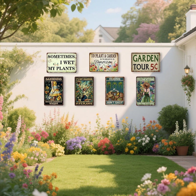Ykfss Funny Metal Garden Signs Outdoor Decor 12x8 Inch - Vintage Garden Tin Sign For Outside, Unique Gardening Gifts for Women, Greenhouse Decor & Yard Decorations Outdoor Patio Signs for Plant Lovers - Image 2