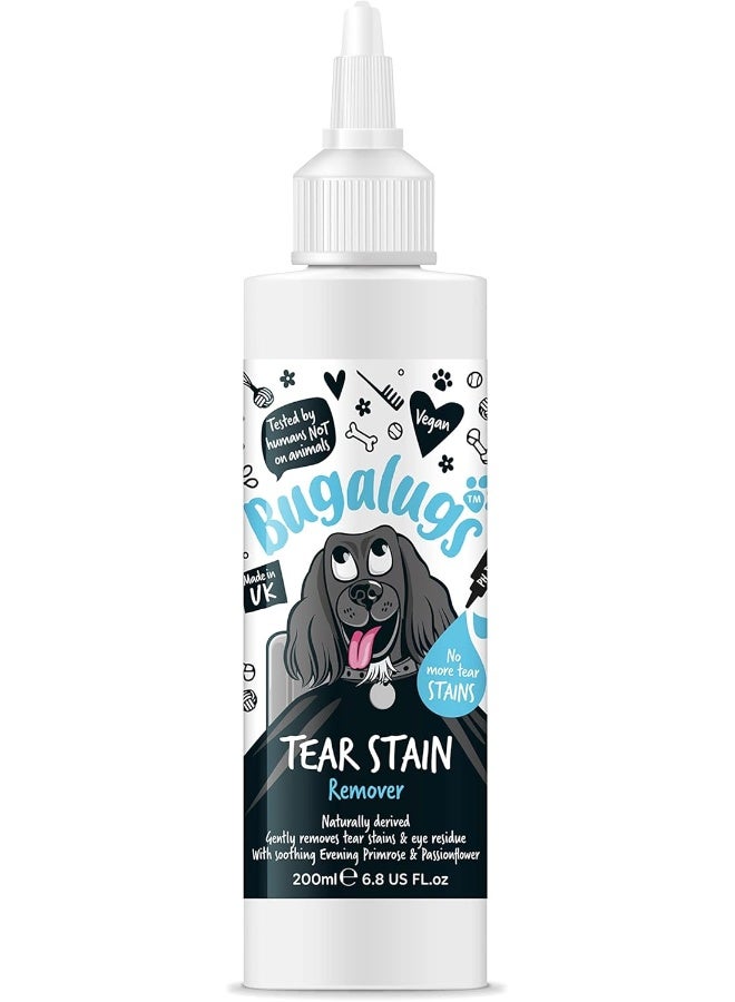 Bugalugs Tear Stain Remover for Dogs Cats & Pets - 200ml Vegan Eye Cleaner - Image 1