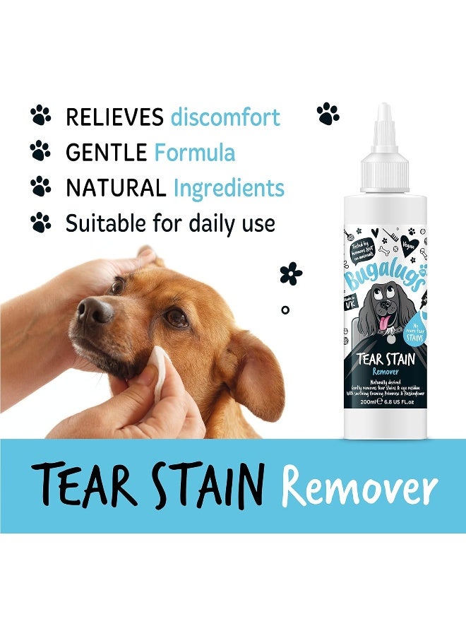 Bugalugs Tear Stain Remover for Dogs Cats & Pets - 200ml Vegan Eye Cleaner - Image 2