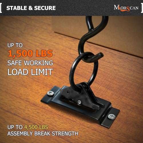 MorScan 10 Pack E-Track Tie-Down Slots & 10 Pack O-Rings, E Track 1-Slot Plates, Black Powder Coated Small Size E Port Rail Kit, Extra Tie Down Anchor Points for Trucks, Trailers, Pickups, Vans - Image 5