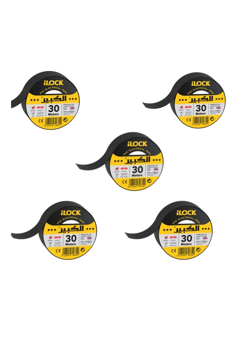 iLOCK Electrical Tape – 30 Meters *5  - Image 1