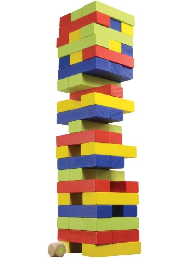 Ambassador Ambassador Tumbling Tower Colored Version - Wooden Board Game for 3 Years & Above