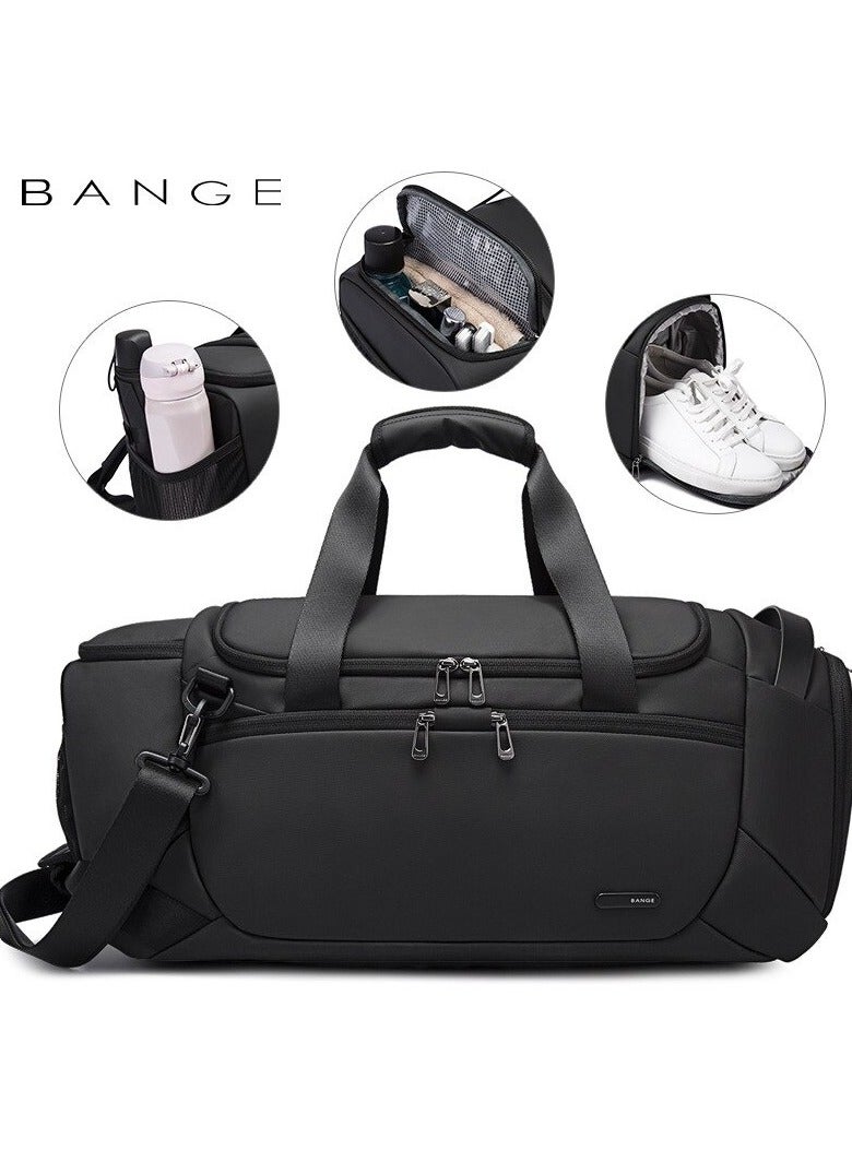 Bange stylist toiletry sport bags gym men waterproof travel duffel bag 2378 Black - Image 1