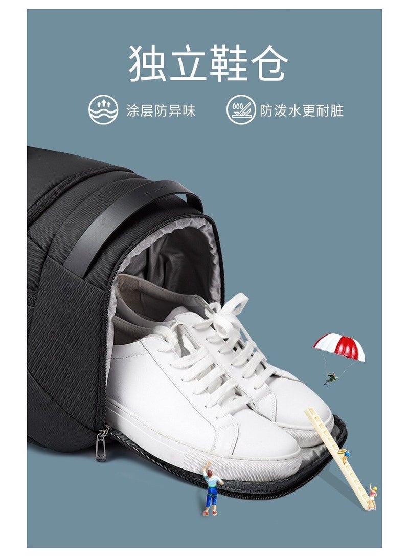 Bange stylist toiletry sport bags gym men waterproof travel duffel bag 2378 Black - Image 4