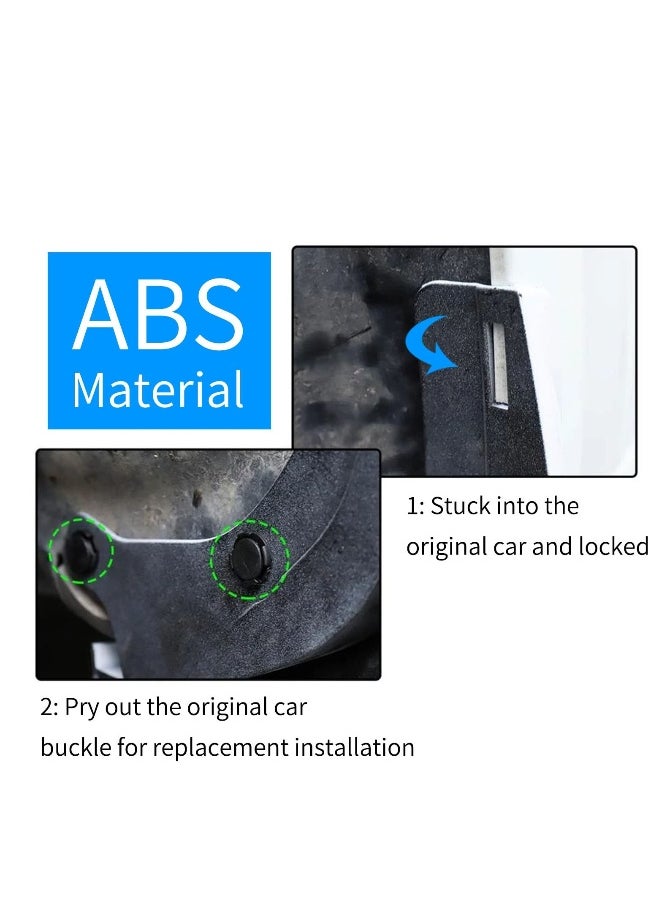 Generic - Mud Flaps Splash Guards for Tesla Model 3 - Complete Set of 4 Front and Rear Mudguards with Screws, No Drill Installation, Customized for Full Protection. - Image 1