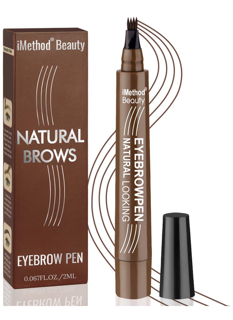 iMethod iMethod Eyebrow Pen  Upgrade Eyebrow TattooPen Eyebrow Makeup Long Lasting Waterproof and Smudgeproof Dark Brown 
