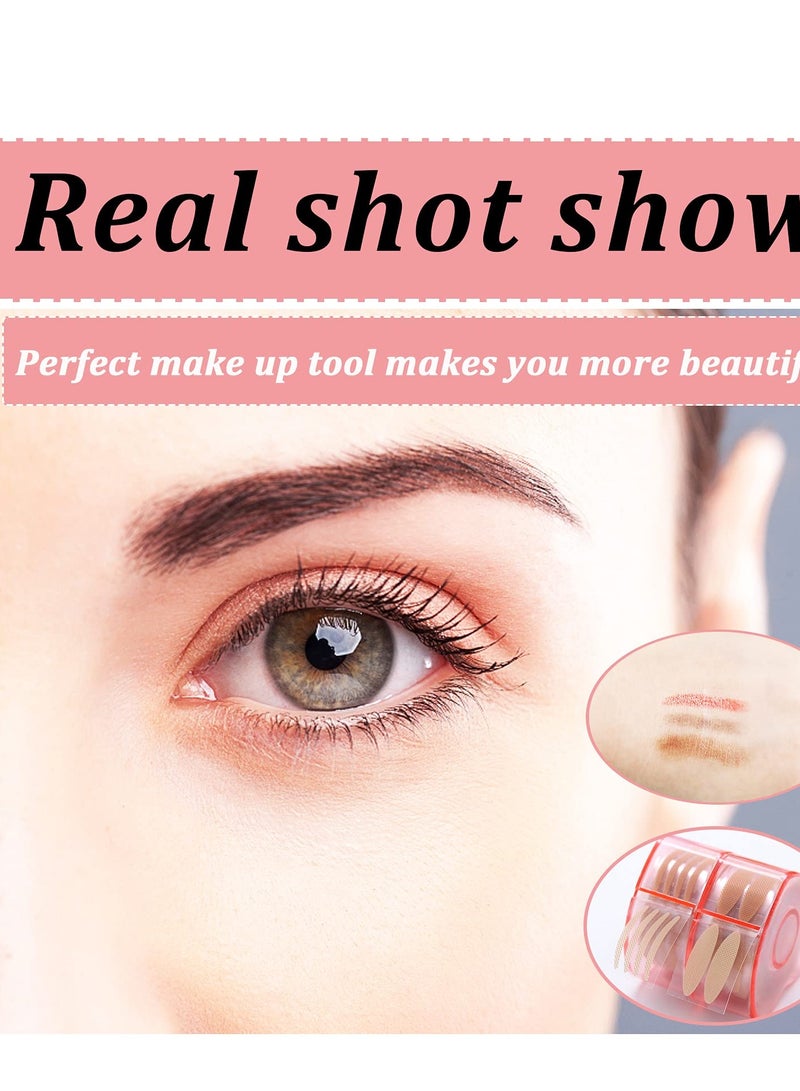 KASTWAVE Double Eyelid Stickers, Invisible Tape Stickers, BWaterproof Sweatproof Double Eyelid Tape Tool for Hooded Droopy Eyes, Easy to Stick (4 Rolls) - Image 2