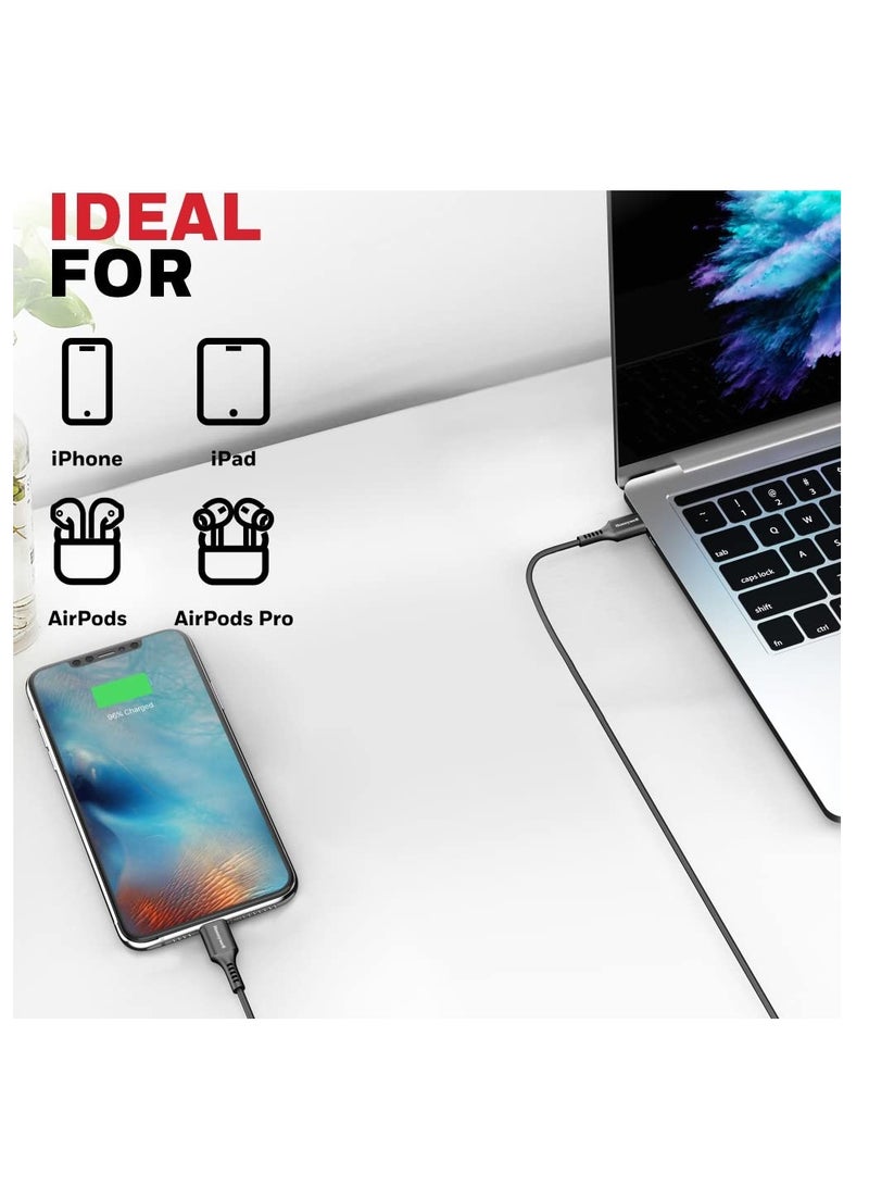 Honeywell Type C To Lightning Cable 1.8Mtr Mfi Certified Compatible With Iphone 14/13/12/11 Series Ipad Ipod Upto 87W Pd Black Black - Image 4