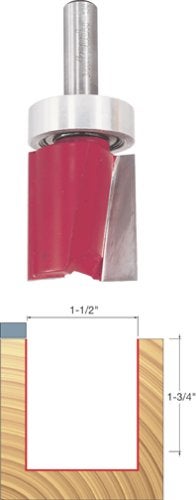 Freud 50-130: 1-1/2" (Dia.) Top Bearing Flush Trim Bit with 1/2" Shank - Image 2