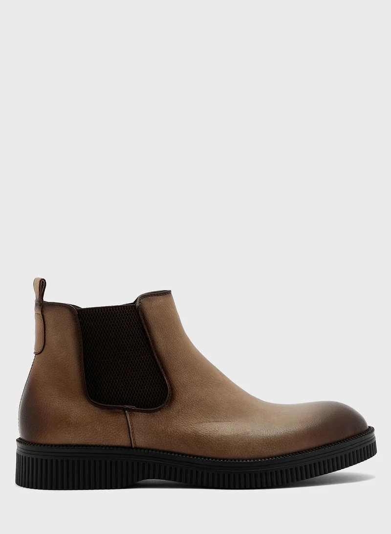 Robert Wood Platform Chelsea Boots