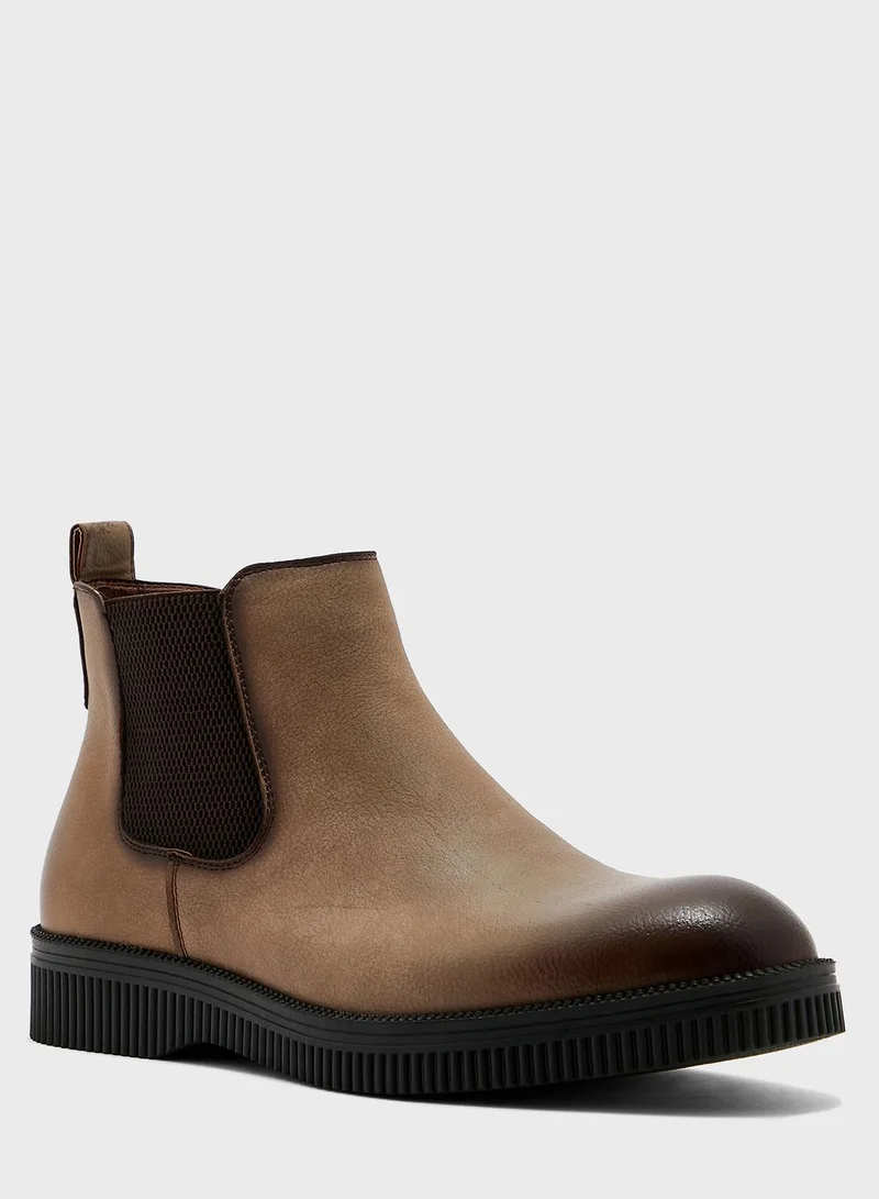 Robert Wood Platform Chelsea Boots
