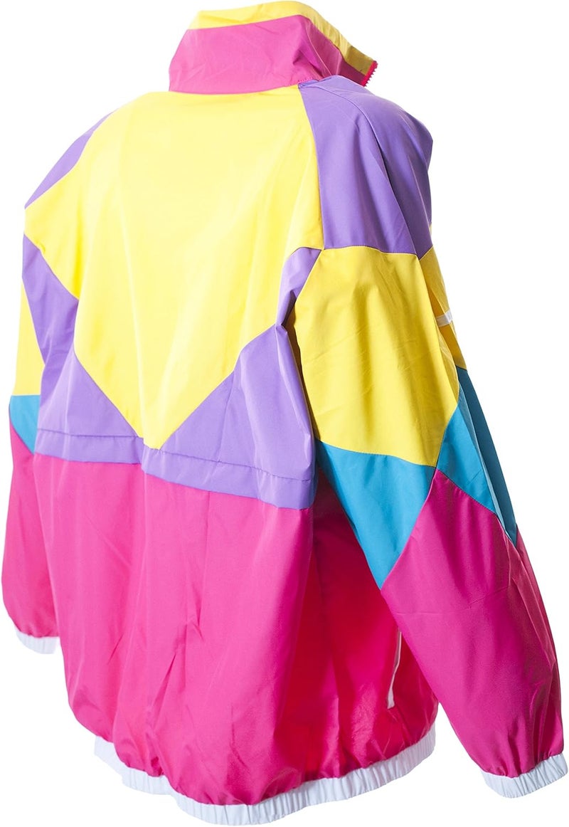 Funny Guy Mugs Like Totally Neon Retro Windbreaker - Image 4