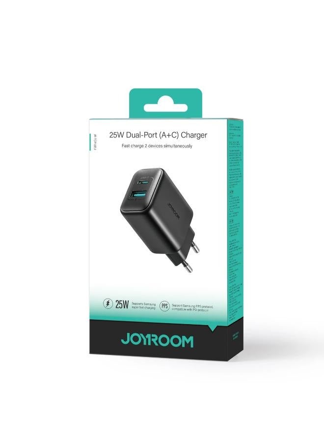 شاحن JR-TCF13 بقدرة 25 وات ثنائي المنفذ (A+C) بضمان وكيل الثقة - Image 2
