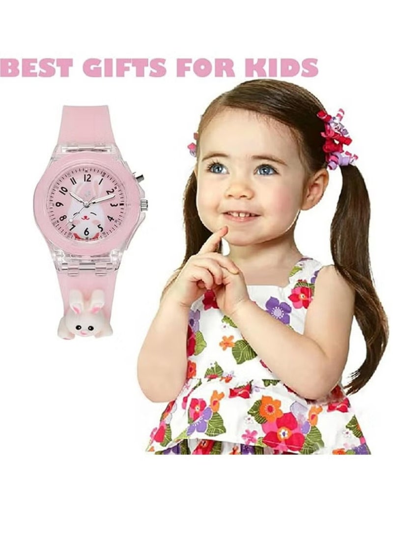 Haoyu 2 Pcs Kids Watches,3D Lovely Cartoon Digital Sport Watch Silicone Wristwatches Best Gift for 3-11 Year Old Girls Boys,Time Teaching Easy to Read Time Clearly at Night - Image 4