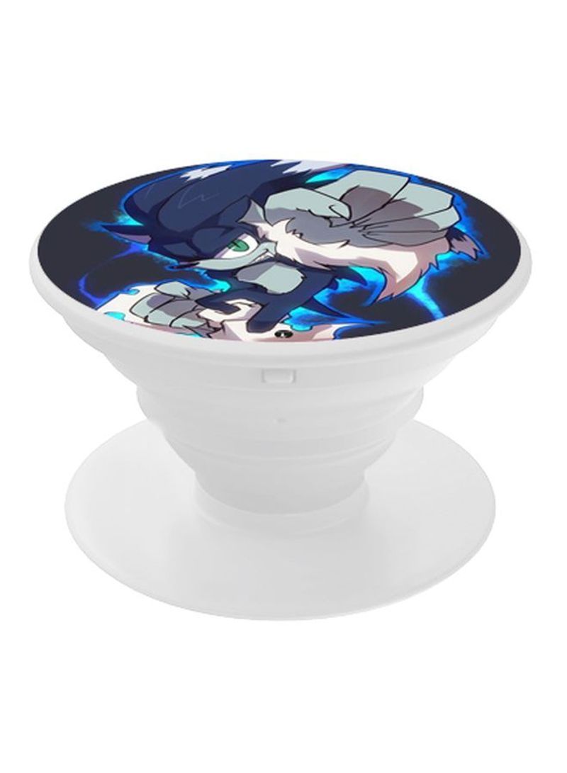 RKN Sonic The Hedgehog Printed Pop Up Finger Grip Phone Holder White/Blue/Grey - Image 1